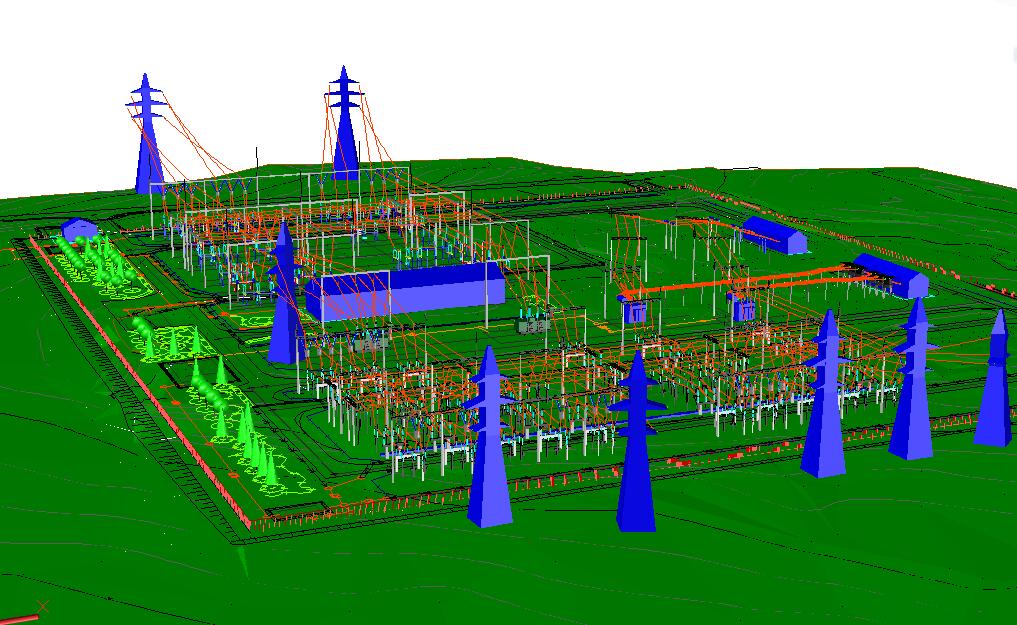 Подстанции 110 кв 3д. Model Studio CS подстанция 220 кв. Главная понизительная подстанция 110/35/10 кв 3d модель. Подстанция 220 110 35.